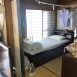 廿日市市T様邸リフォーム前　和室と洋室が壁で仕切られ、空間が分断されている様子。